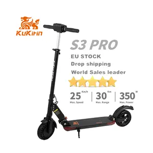 Kukirin S3 PRO US EU Warehouse Drop Shipping 10.4AH 35KM RangeFast Shipment 2 Wheel Foldable M365 Pro Electric Scooter for adult