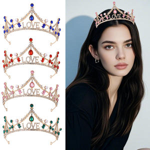 Corona Infantil Estilo Coreano, Accesorios para el Cabello de Princesa Hada, Diadema de Palacio para Niñas, Corona de Cumpleaños, Tiara - Product Image 4