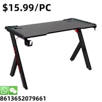 Nouvelle table de jeu en forme de K à bas prix en gros pour ordinateur de bureau avec porte-gobelet