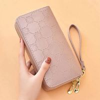 Contoh Gratis model baru terlaris dompet wanita motif bunga besar warna-warni bergaya kualitas terbaik