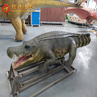 Robot crocodile animatronique grandeur nature de haute qualité, réaliste et durable, vente chaude 2022, pour zoo