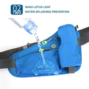 Sport Waist Pack Large Capacity Hydration Belt Pack Multifunction <b>Water</b> <b>Bottle</b> Holder Bag Waterproof for Hiking Walking Belt Bag - Product Image 3