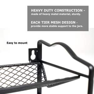 Organisateur de <span class=keywords><strong>porte</strong></span>-épices pour armoire, comptoir, garde-manger, <span class=keywords><strong>placard</strong></span> ou <span class=keywords><strong>porte</strong></span> et support mural - Product Image 5