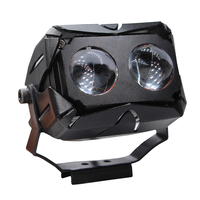 Nouveau phare de travail LED U10 3 pouces 60W 12V bicolore 3000K 4300K 6000K pour voiture, camion et moto