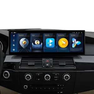 وحدة رأس XTRONS 14.9 بوصة لسيارة BMW 5 Series E60 E61 CIC/CCC تعمل بنظام Android 13 8 Core مزودة بتقنية الجيل الرابع 4G LTE مشغل موسيقى للسيارة