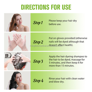 Shampoo à la <span class=keywords><strong>noix</strong></span> noire biologique à vente chaude en gros, teinture capillaire noire sans ammoniaque, couvre les cheveux gris, qualité cosmétique, OEM/ODM, soins capillaires - Product Image 6