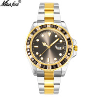 Montre pour homme, style décontracté et professionnel, design tendance, montre en acier inoxydable pour homme, date, étanche, multifonctionnelle, sport, quartz