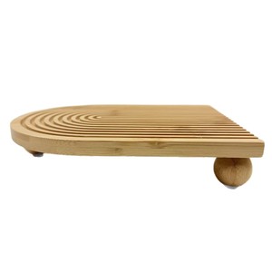 Bamboo Heat Insulation Pad Oval Shape Solid Color Pot <b>Mat</b> Bowl <b>Mat</b> <b>Plate</b> <b>Mat</b> Household Kitchen <b>Mat</b> - Product Image 1