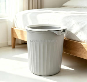 Cestino <span class=keywords><strong>per</strong></span> Carta Igienica da 13L Resistente all'Acqua con Motivo Geometrico, Bordo Rinforzato con Chiusura a Scatto, Ideale <span class=keywords><strong>per</strong></span> Hotel, Bagno, Ufficio, Casa - Fornitura all'Ingrosso - Product Image 2
