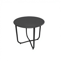 Table basse en fer de style européen avec rangement, design moderne pour la maison, utilisation en extérieur dans le jardin et sur le balcon