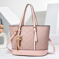 Ensemble sac à main et portefeuille de luxe pour femme en cuir PU souple et toile avec fermeture éclair