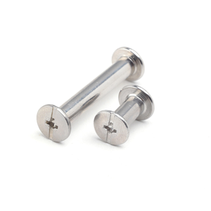 Remaches Redondos de Acero Inoxidable Personalizados con Acabado Brillante de 1/8 de Pulgada para Encuadernación - Product Image 1