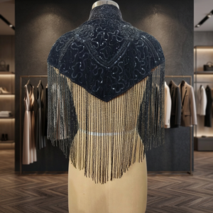 Poncho de soirée brodé à la main, respirant, pour adulte, dernière mode - Product Image 4