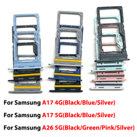 Bandeja de Tarjeta SIM para Teléfono Móvil Samsung Galaxy A17 4G A17 A26 A36 5G, Soporte Adaptador para Tarjeta Micro SD, Accesorios de Reparación