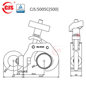 Reasonable Price Trending Stage Concert Lamp <strong>Clamp</strong> Aluminum Pipe <strong>Quick</strong> <strong>Release</strong> Truss <strong>Clamp</strong> Inch/Metric TUV CE Certified 500kg - Product Image 3