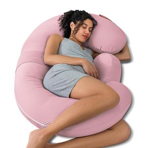 Hongbo OEM 32*59 Inch Maternity <strong>Pillows</strong> Full Body Multifunctional Velvet Cozy <strong>U</strong> Shaped Pregnancy <strong>Pillows</strong> for Side Deep Sleeping - Product Image 2