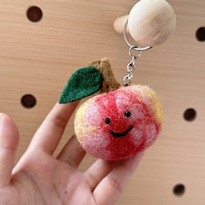 Porte-clés en feutre de laine pour fruits et légumes, mini jouets en peluche 3D, fraise, avocat, citrouille, raisin, citron, légumes, breloques, mignon - Product Image 6