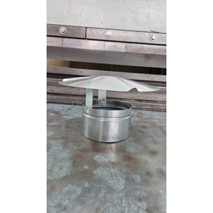 Tapa de chimenea de acero galvanizado tipo inserto, cubierta fija para chimeneas de techo - Product Image 4