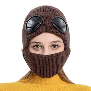 FayeIn <span class=keywords><strong>Bonnet</strong></span> d'Hiver pour <span class=keywords><strong>Femme</strong></span>, Chapeau <span class=keywords><strong>de</strong></span> Trappeur Doublé Polaire Chaud, Épais et Décontracté, <span class=keywords><strong>Bonnet</strong></span> <span class=keywords><strong>de</strong></span> Ski en Tricot pour <span class=keywords><strong>Neige</strong></span> avec Masque Intégré, pour Homme et <span class=keywords><strong>Femme</strong></span> - Product Image 5