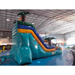 สไลเดอร์น้ำเป่าลมรูปต้นมะพร้าวสำหรับเด็ก ของขวัญฤดูร้อน เหมาะสำหรับงานปาร์ตี้ ติดตั้งง่าย - Product Image 3