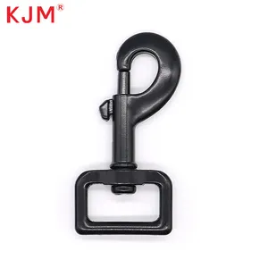 High Quality Zinc Alloy Metal Eye Hook Clasp Carabiner Hook Pet Leash Heavy Duty 1 Inch Swivel Snap Hook For Dog Leash