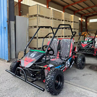 Go Kart de Alto Rendimiento con Motor de Gasolina de 212cc y Neumáticos de 10 Pulgadas, con Motor Potente y Configuración Mejorada para Diversión de Carreras para 2 Personas