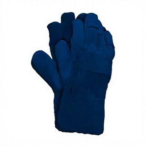 Gants de travail robustes en cuir de vachette pleine fleur et doublure polaire, résistants à la chaleur, pour l'industrie lourde, sécurité canadienne pour les riggers - Product Image 2