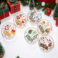26 Jahre alte Original-Weihnachtskerze, handgegossen aus Sojawachs, im Becherdesign, handgefertigt, festliche Dekoration, jetzt erhältlich für die Weihnachtszeit