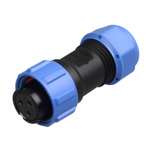 IP68 PA66 Cat 6A/CAT.6 встроенный соединитель водонепроницаемый RJ45 8P8C разъем с латунными контактами и нейлоновым корпусом" - Product Image 2