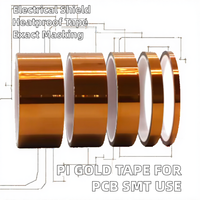 Ruban adhésif doré PI Gold Finger PVC PCB SMT pour l'électronique, isolation électrique haute température, masquage, protection de soudure, silicone
