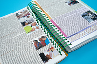 Impression de livres médicaux personnalisés avec reliure spirale métallique en PVC
