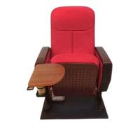Vente en gros de meubles de cinéma et de théâtre auditorium fauteuils d'église à siège pliant salle de conférence chaise de théâtre avec tablette écritoire