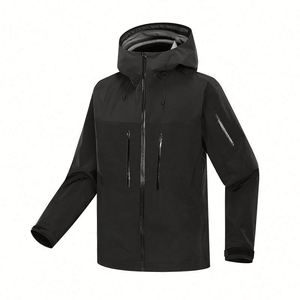 Design OEM Men's Outdoor Mountain Outdoor <b>Jacket</b> With Hood Waterproof Windproof Zipper <b>Jacket</b> Stand Outdoor <b>Jacket</b> - Product Image 4