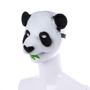 Customized Halloween Carnival Party Props Role Cosplay PU Foam Half Face Dance Funny <strong>Panda</strong> <strong>Mask</strong> - Product Image 2