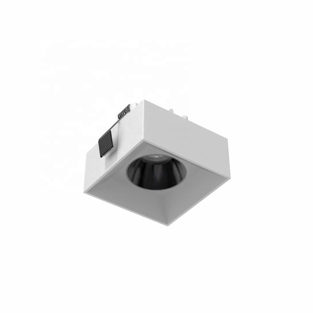 New square 8w 12w 15w COB LED downlights with cutout 75mm ceiling recessed spot light fitting for bedroom