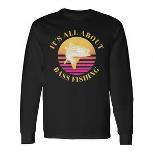 Maglietta a Maniche Lunghe per la Pesca al Bass, Ideale per Promozioni - Product Image 2