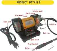 Mini ponceuse électrique de 3 pouces, vitesse variable, 110V 220V, pour le meulage, le polissage, la gravure, outil multifonction