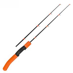 SNEDA 硬质冰钓竿和卷轴组合，带 <span class=keywords><strong>2</strong></span> 个可互换的鱼钩，EVA 握把，橙色 - Product Image 2