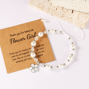 Braccialetto con Cuori Intagliati e Lettere A-Z, Regalo per Prima Comunione, Pasqua, Compleanno per Nipote, Figlia, Ragazza - Product Image 2