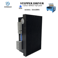 Leadshine 3DM580S Penggerak Motor Stepper 3 Fasa AC 220V IP40 10W PUL&DIR/CW&CCW 500kHz untuk Mesin Pemotong