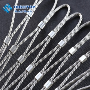 Metal SS304 316 esnek paslanmaz çelik tel kablo halat <span class=keywords><strong>Mesh</strong></span> Net kuş netleştirme çit için hayvanat bahçesi hayvan Aviary papağan - Product Image 2