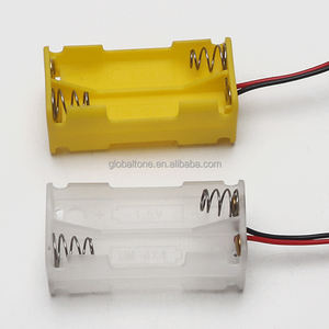 4 X AAA Size Cell UM-4x4 Color Plastic Battery Holder Box 6V Case With Lead Wire or Sold Lug - Product Image 3