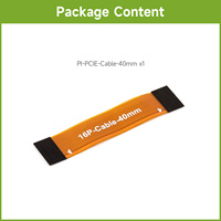 Cable Flexible Waveshare PI-PCIE de 40 mm y 70 mm, Compatible con Varios HATs PCIe para Raspberry Pi 5 B580