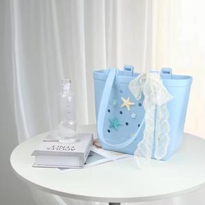 高品质新品易清洁 EVA 彩色手提包带肩带女式手提包散装 - Product Image 3