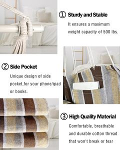 Nhà máy trực tiếp treo võng ghế Rope <span class=keywords><strong>Swing</strong></span> với chống trượt Vòng-cho trong nhà/ngoài trời sử dụng - Product Image 3