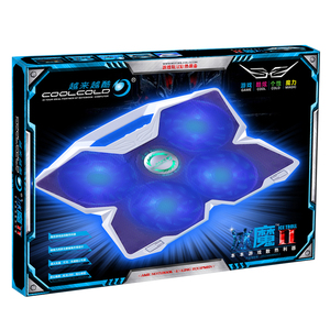 Pad di Raffreddamento per Laptop <span class=keywords><strong>da</strong></span> 17 Pollici Stile Gaming, Best Seller con 4 Grandi Ventole LED, Alimentato via USB - Product Image 5