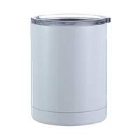 Tasse à eau en acier inoxydable 304 à double paroi sous vide avec poignée, mug de sublimation pour impression par transfert thermique, logo et image personnalisables