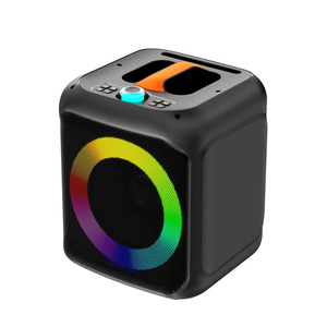 Haut-parleur <span class=keywords><strong>Bluetooth</strong></span> portable 40W 10 pouces avec tige de transport, karaoké, microphone unique, éclairage RGB, pour extérieur et soirées - Product Image 2
