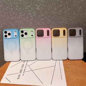 เคสแม่เหล็กแบบไล่สีเจลลี่สองในหนึ่งสำหรับ iPhone 17 Pro Max 16 Pro สไตล์ INS พร้อมช่องกล้องขนาดเล็ก ป้องกันรอยขีดข่วนสำหรับ iPhone - Product Image 1