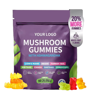 Gomitas <span class=keywords><strong>de</strong></span> Hongos Orgánicos <span class=keywords><strong>de</strong></span> Marca Privada OEM ODM con <span class=keywords><strong>Ashwagandha</strong></span> y Melena <span class=keywords><strong>de</strong></span> León, Suplemento Energético para Mejorar la Inmunidad - Product Image 1